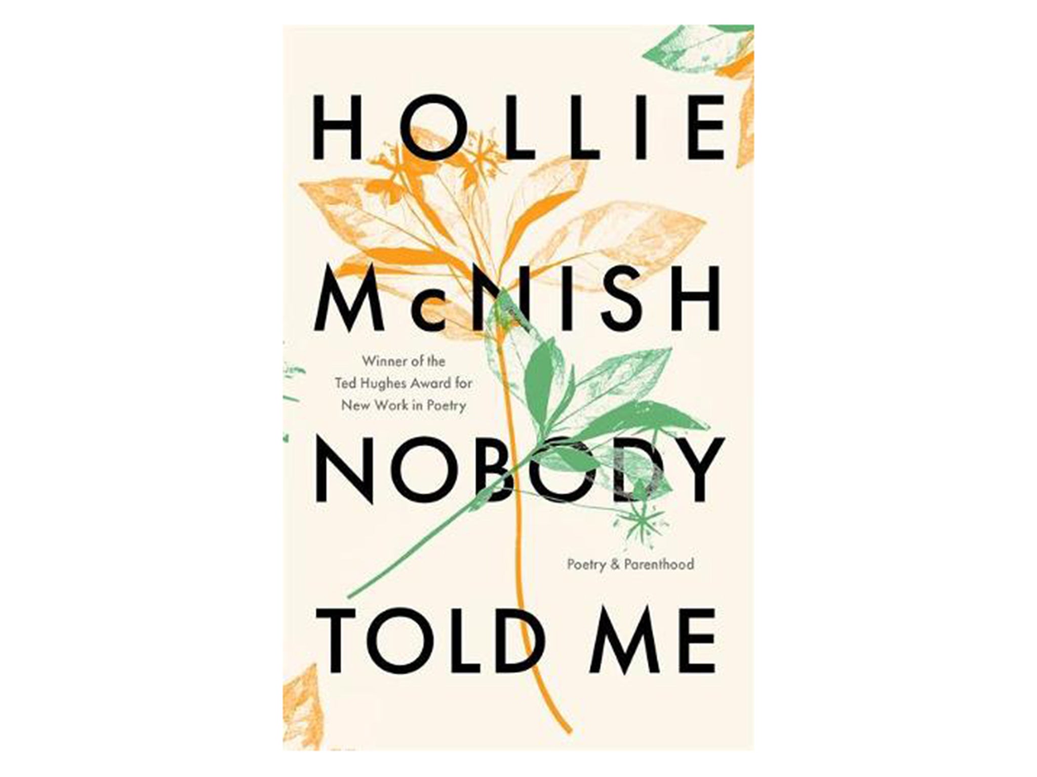 Nobody Told Me Poetry and Parenthood by Hollie McNish, published by Little Brown £9.99, Waterstones.jpg