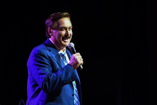 <p>MyPillow CEO Mike Lindell, a fervent supporter of former President Donald Trump</p>