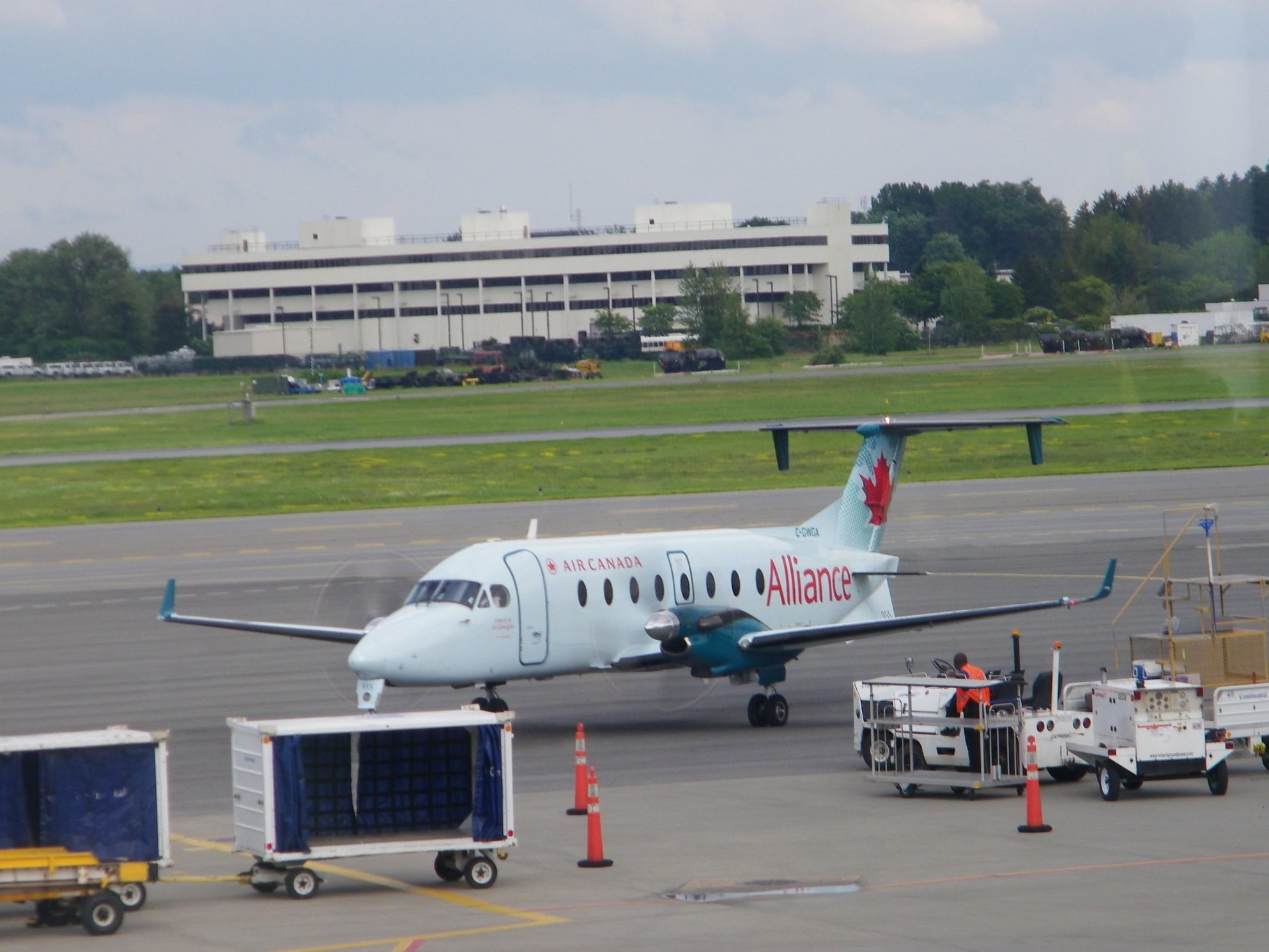 The incident took place at Albany Airport