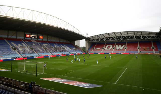 A general view of the DW Stadium