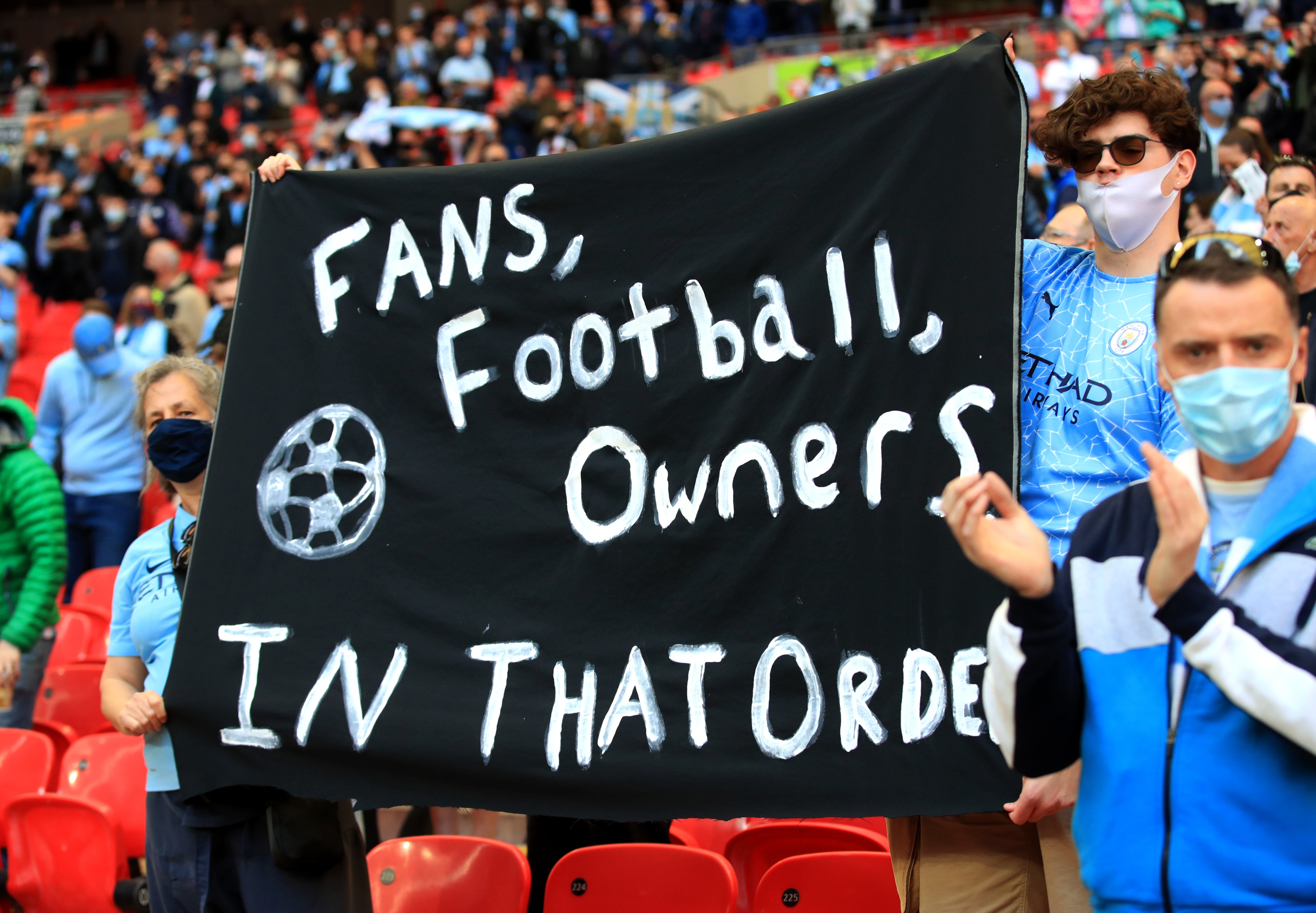 Fans were unhappy with European Super League proposals