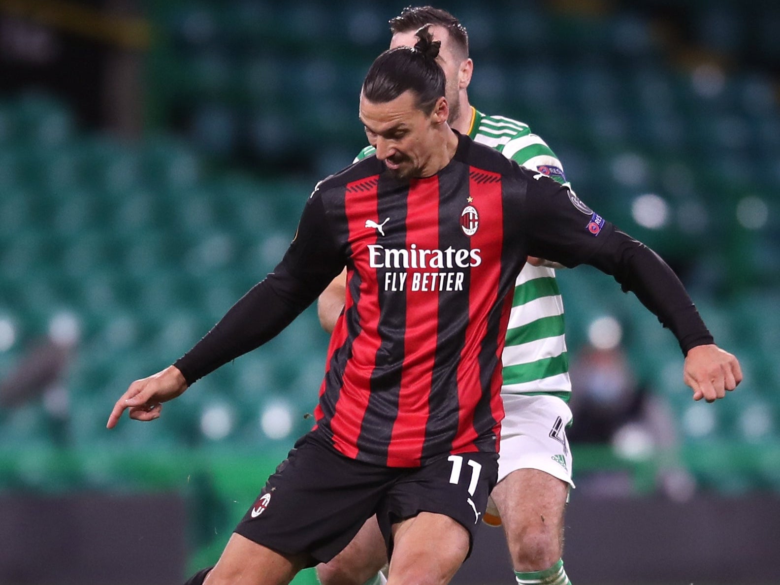 AC Milan’s Zlatan Ibrahimovic (left) has been fined over a breach of betting regulations