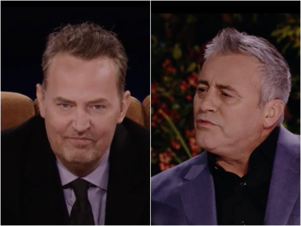 Matt Leblanc Says Matthew Perry Thought Classic Joey And Chandler Episode Was Stupid During Friends Reunion The Independent