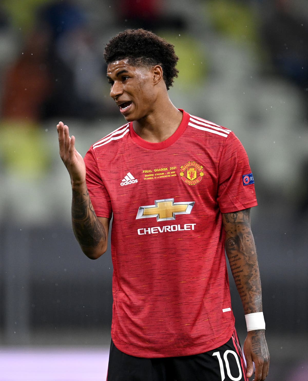 Marcus Rashford hit with racial slurs following Europa League defeat