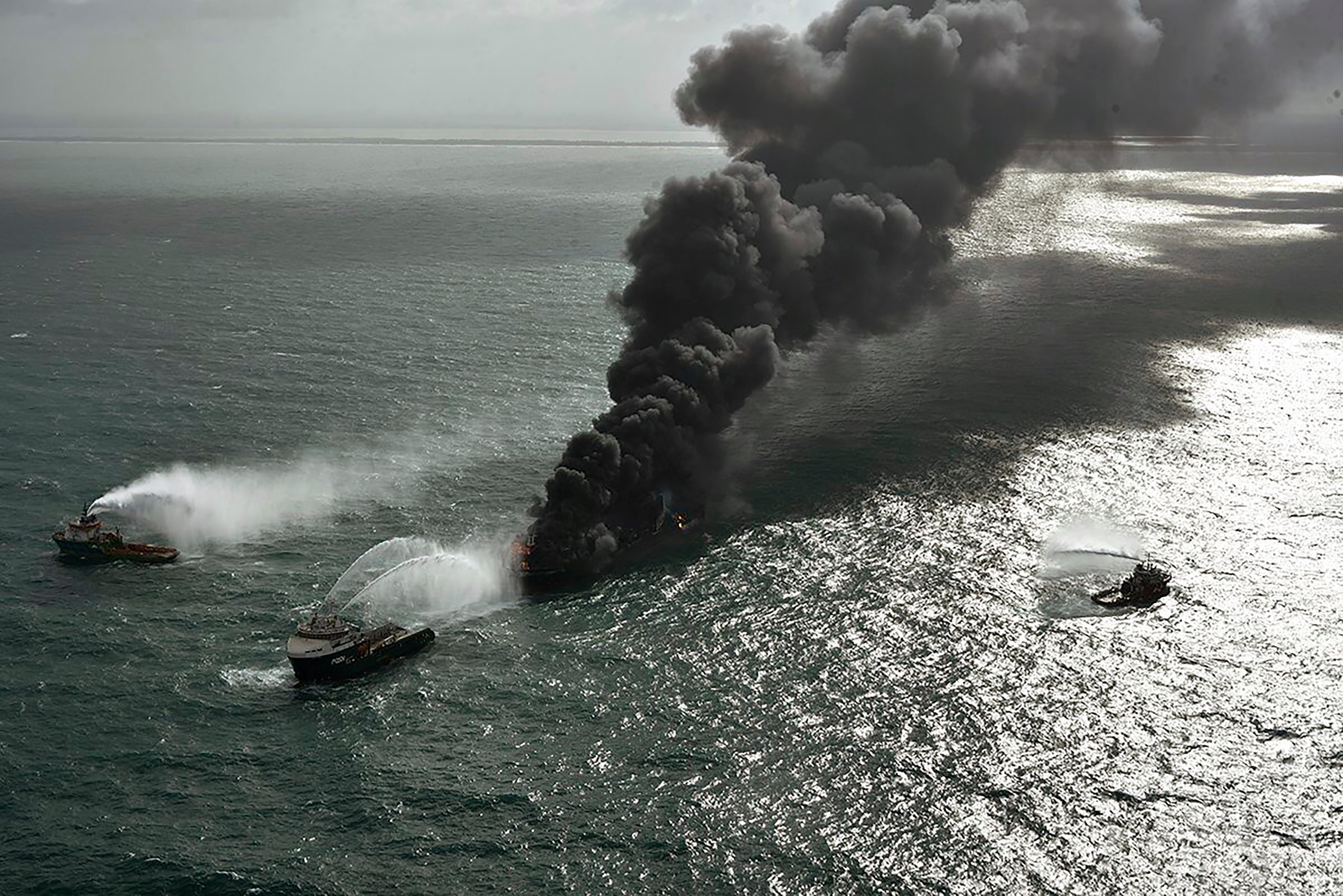 Sri Lanka Ship Fire