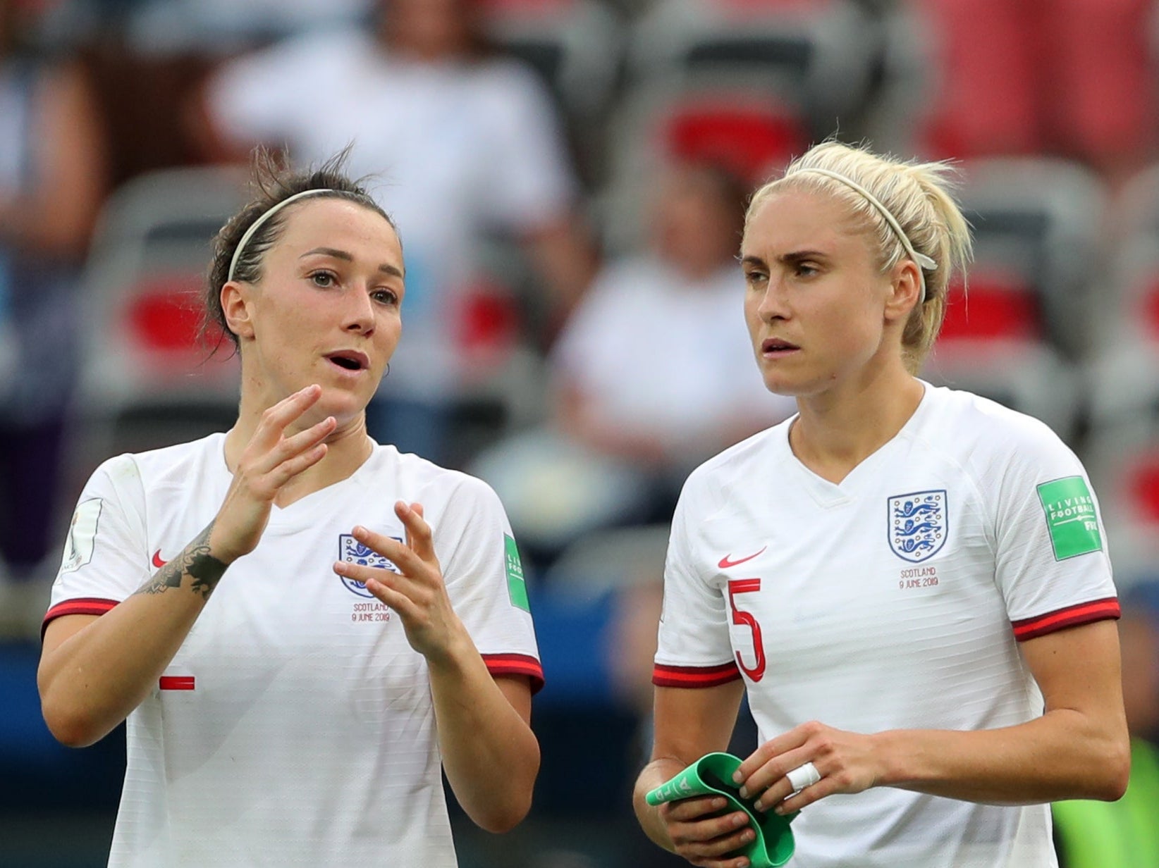 England’s Lucy Bronze (left) and Steph Houghton (right) have been selected for their second Olympic Games