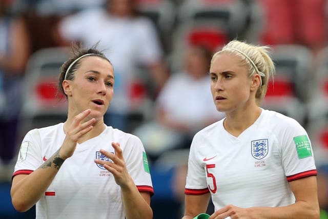 <p>England’s Lucy Bronze (left) and Steph Houghton (right) have been selected for their second Olympic Games</p>