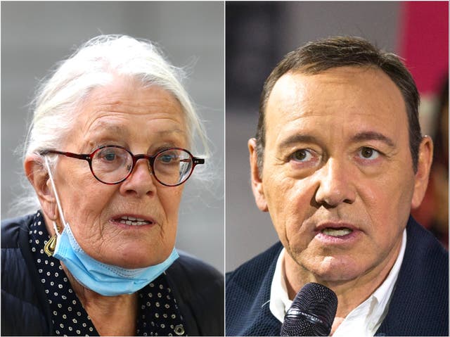 <p>Vanessa Redgrave and Kevin Spacey</p>
