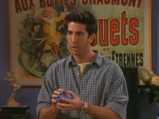 David Schwimmer como Ross en el episodio de la quinta temporada 'El de la pelota'