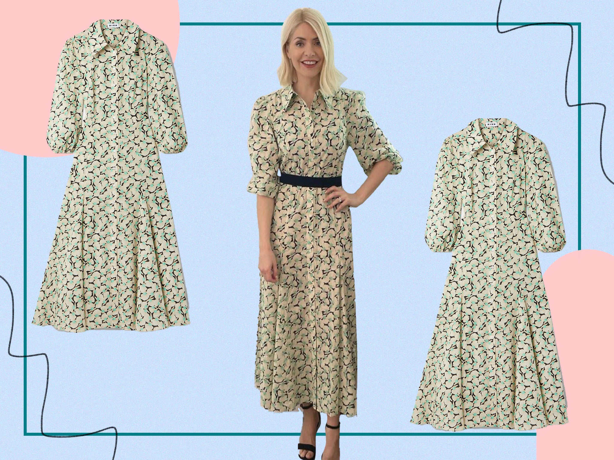 Warehouse denim dress outlet holly willoughby