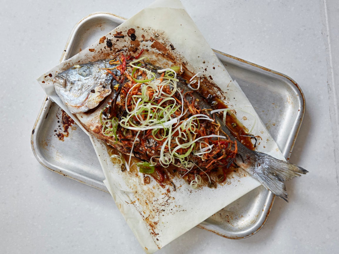 Chinese sea bream: one way of ordering at Prawn on the Lawn is to opt for the fish fresh off the boat that day, cooked simply with your choice of sauce