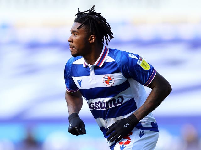 Omar Richards in action for Championship side Reading
