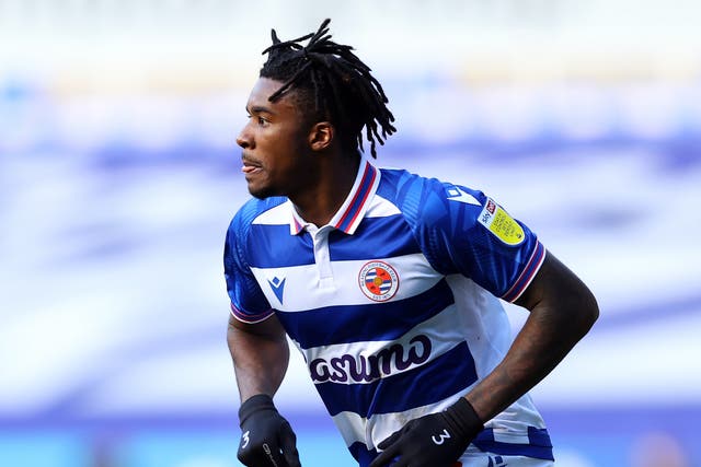 Omar Richards in action for Championship side Reading