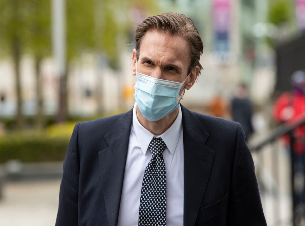 <p>TV medic Dr Christian Jessen leaves Belfast High Court on Friday May 21</p>