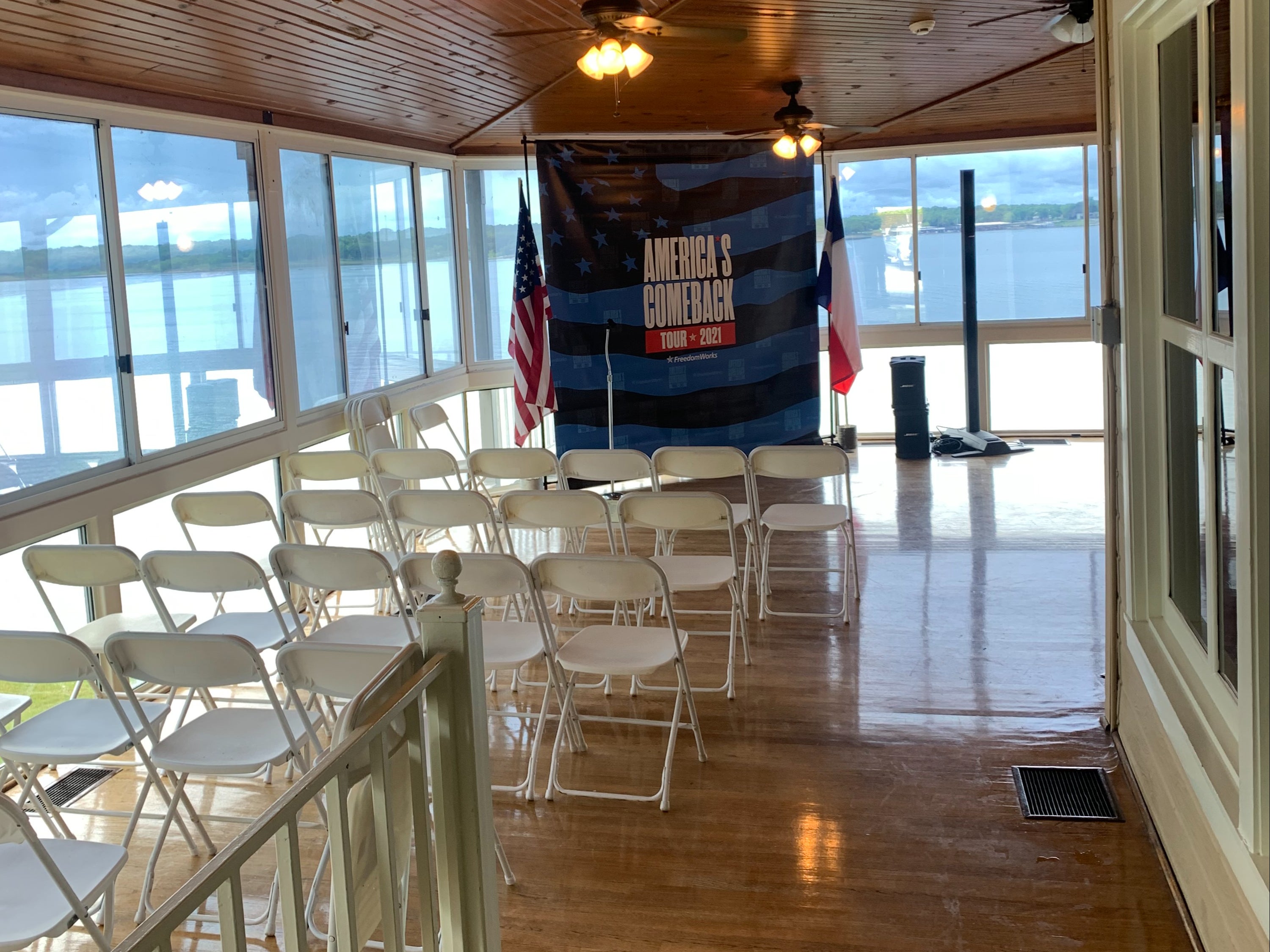 The stage at Grandpappy Point