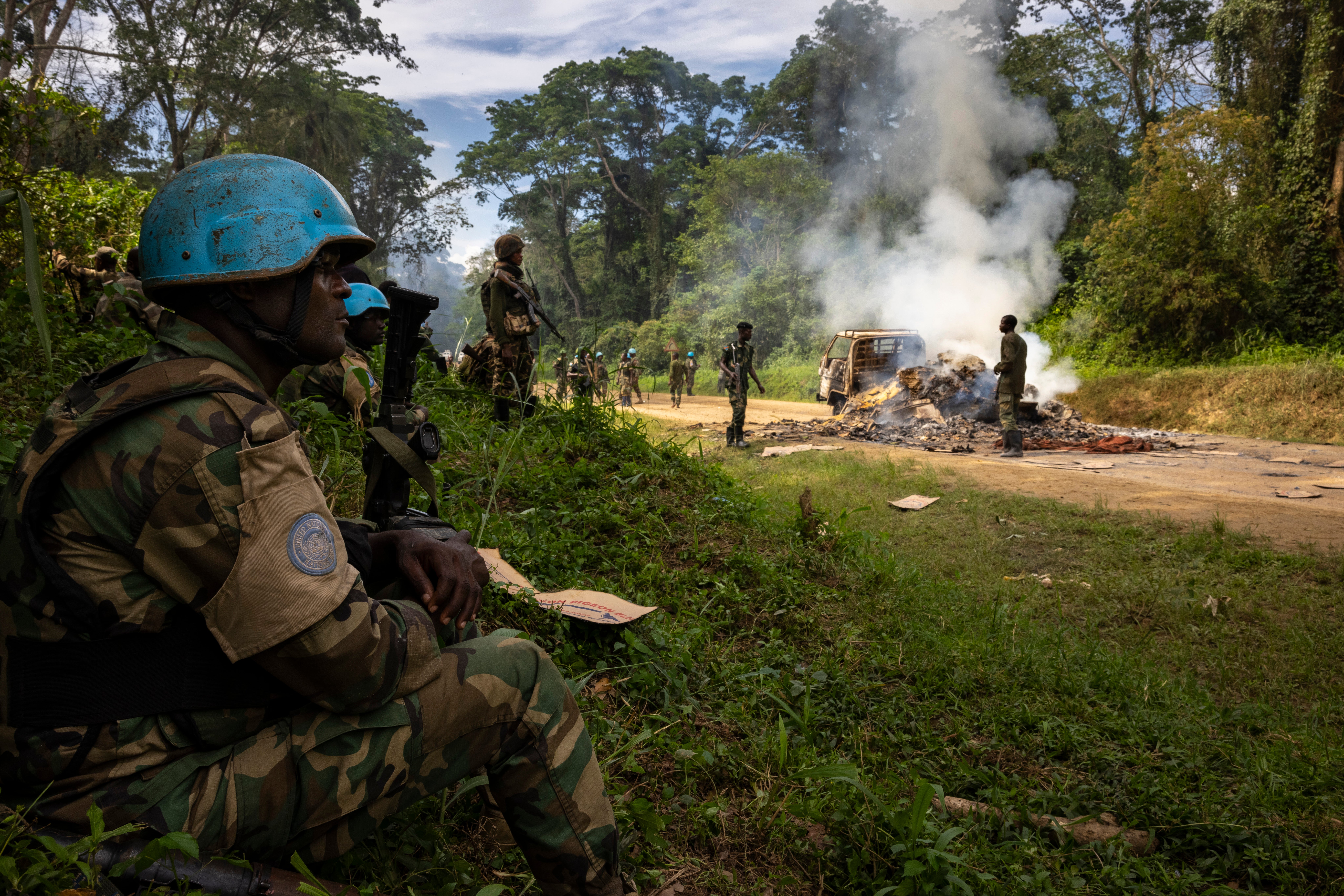 Congolese soldiers have been fighting the ADF’s insurgency near the Ugandan border