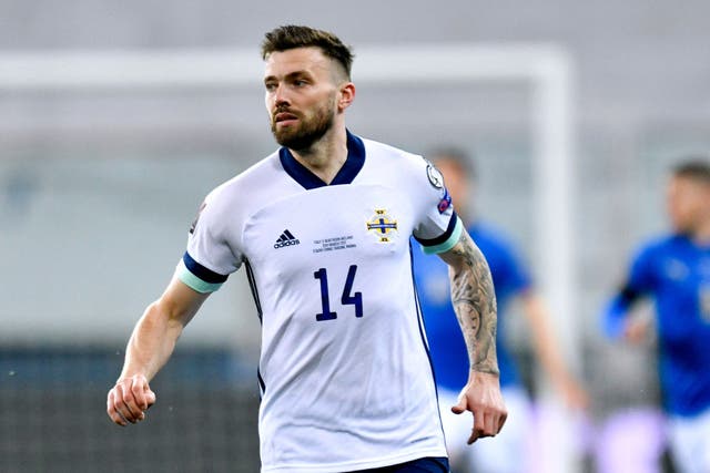 Stuart Dallas is in contention to captain Northern Ireland on Sunday