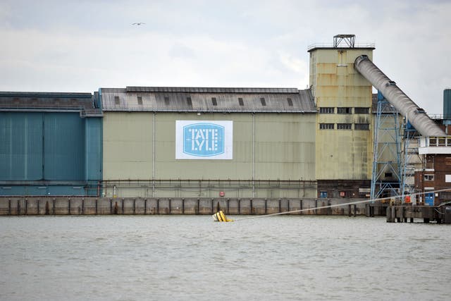 The Tate and Lyle sugar factory in Silvertown, east London