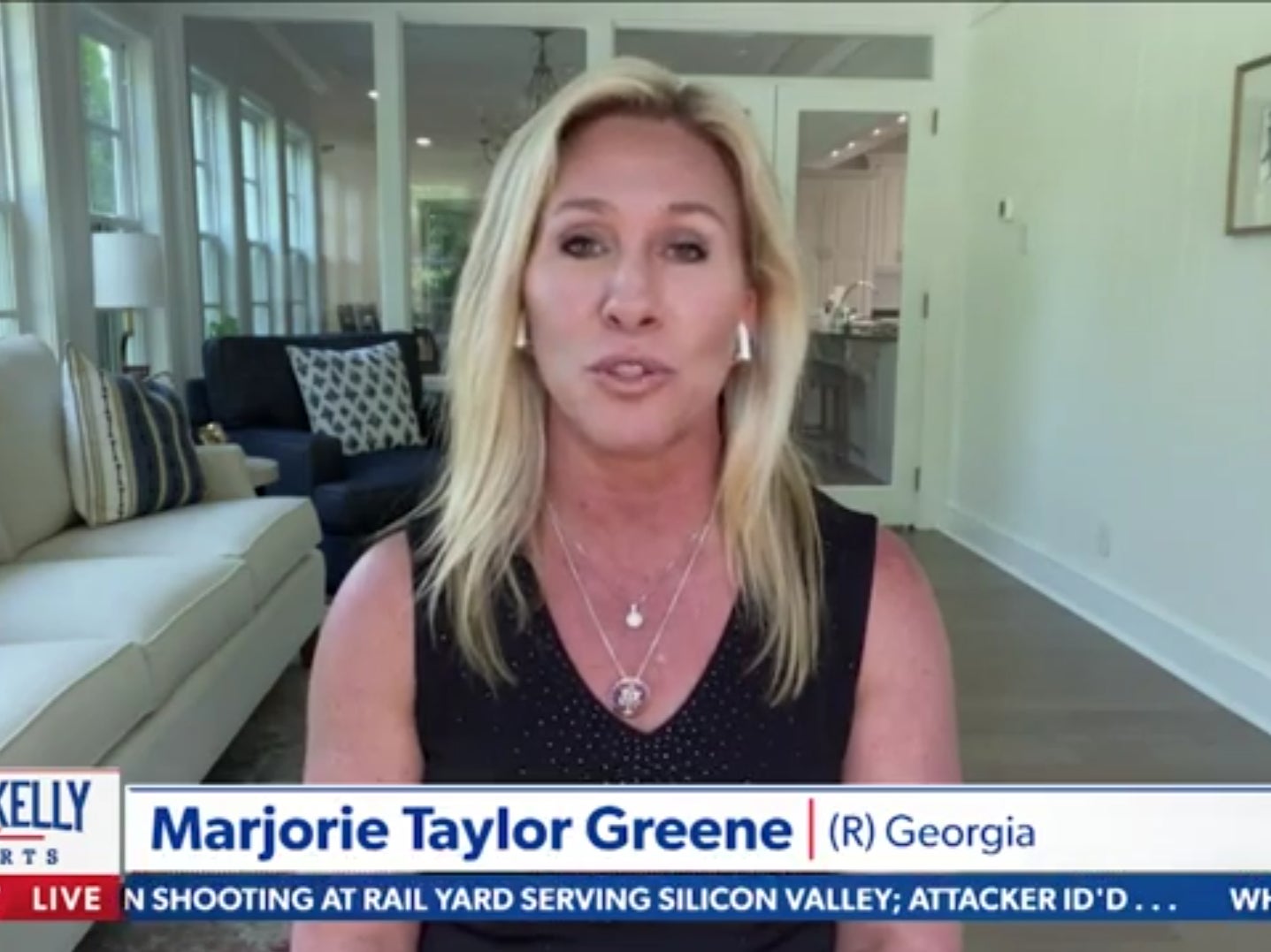 Marjorie Taylor Greene on Newsmax on Wednesday