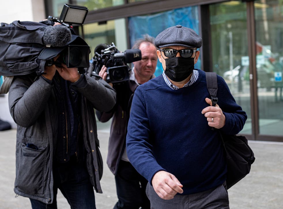 <p>Deniz Jaffer, pictured leaving court, is expected to appear at the Old Bailey, together with Jamie Lewis</p>