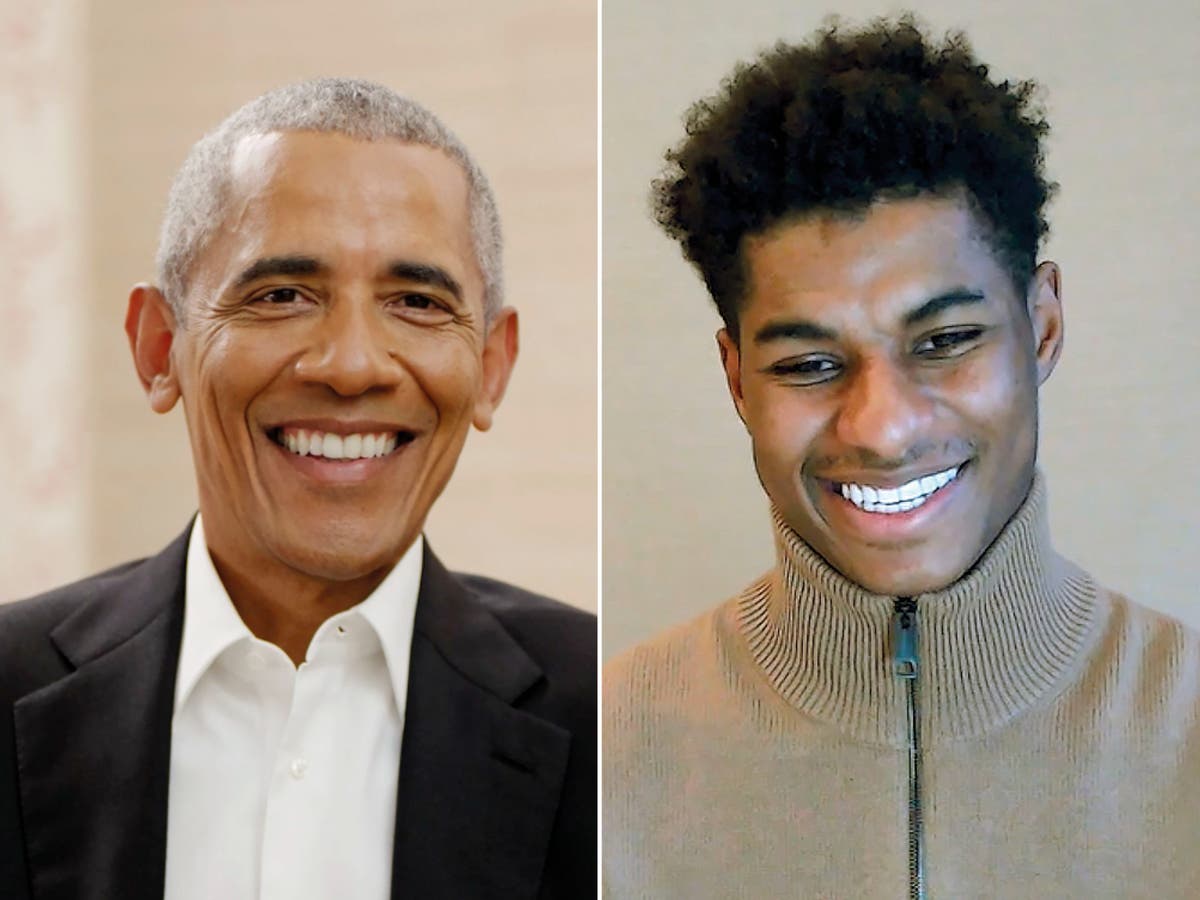 Footballer Marcus Rashford and Barack Obama discuss single mothers and changing society