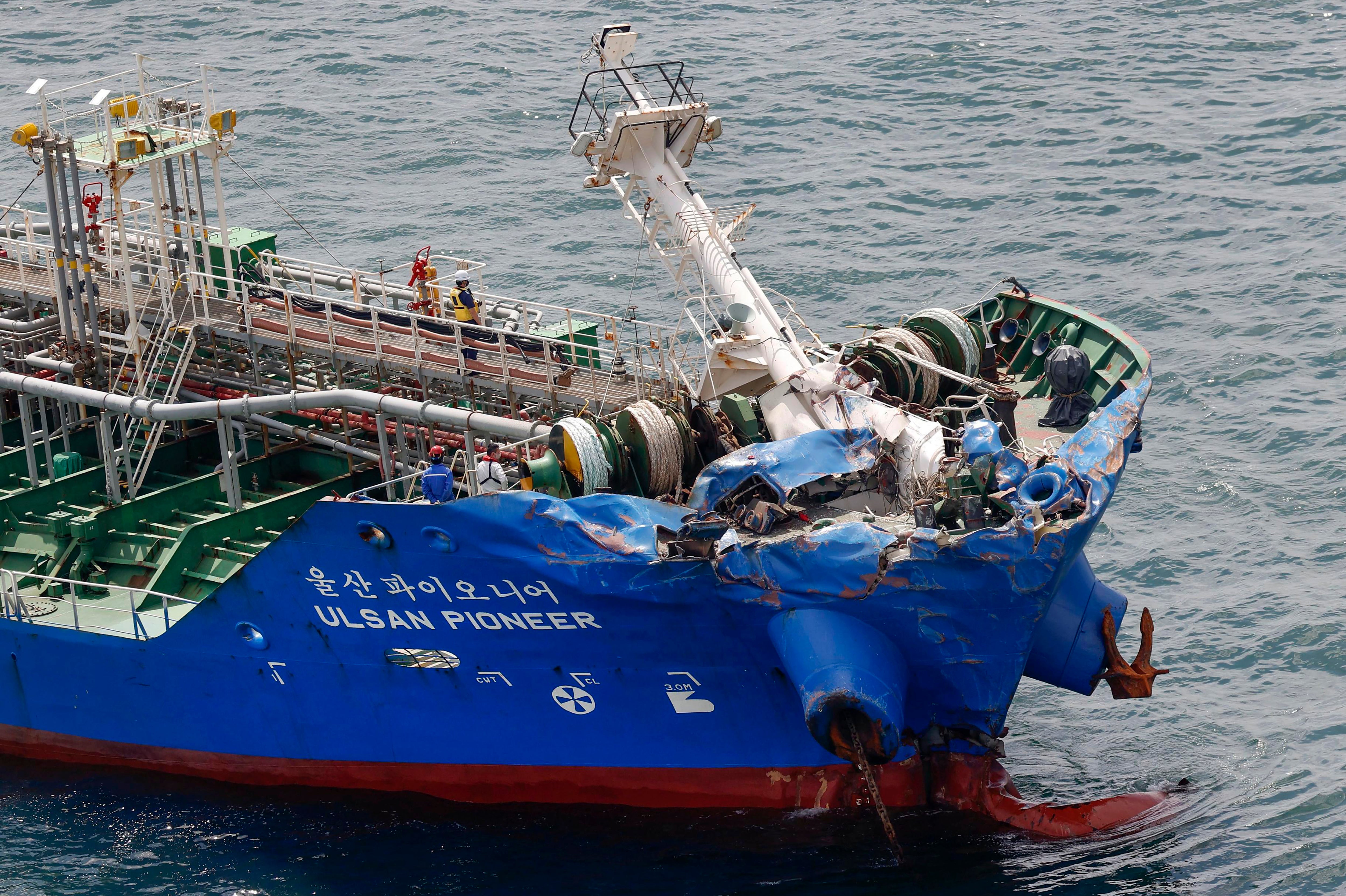 Japan Chemical Tanker Collision