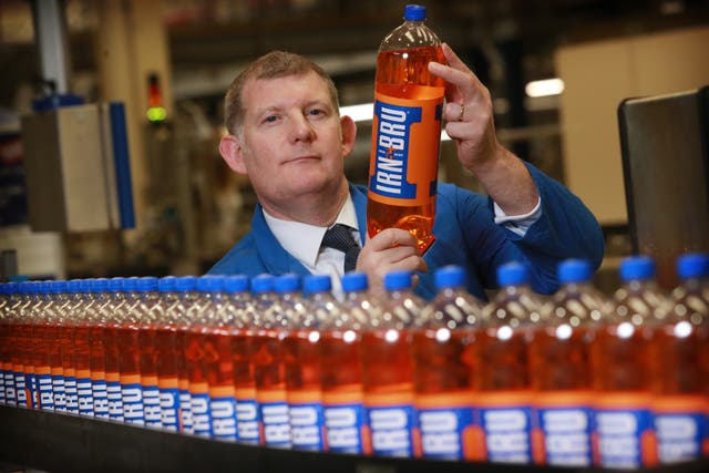 Bottles of Irn Bru