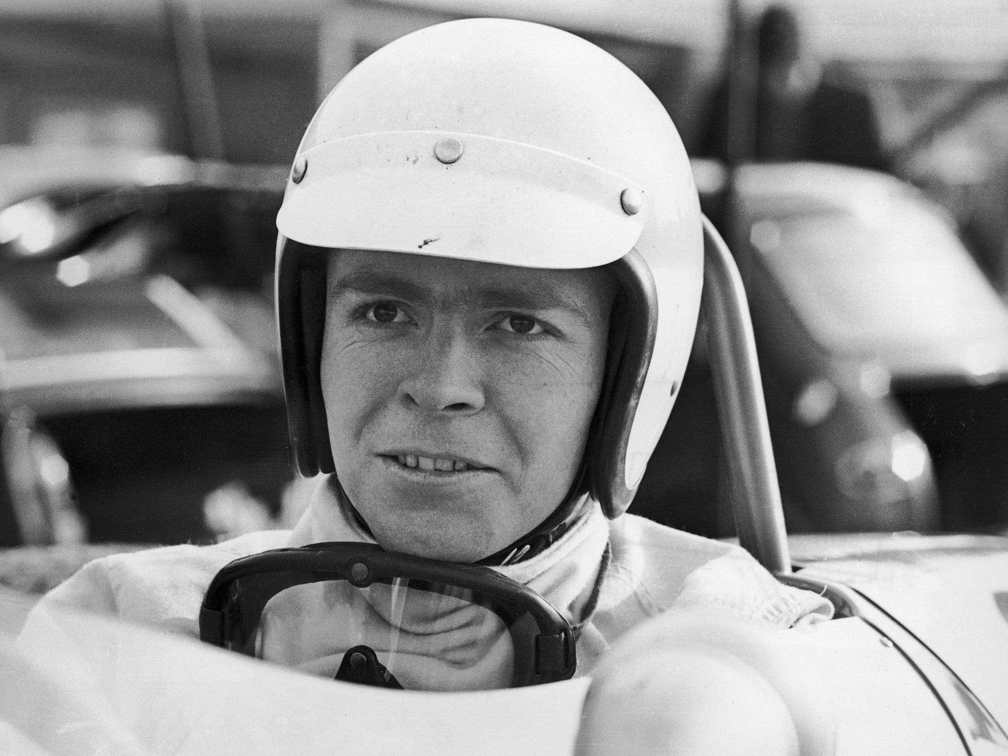 Mosley pictured in 1968, at the start of his motor racing career