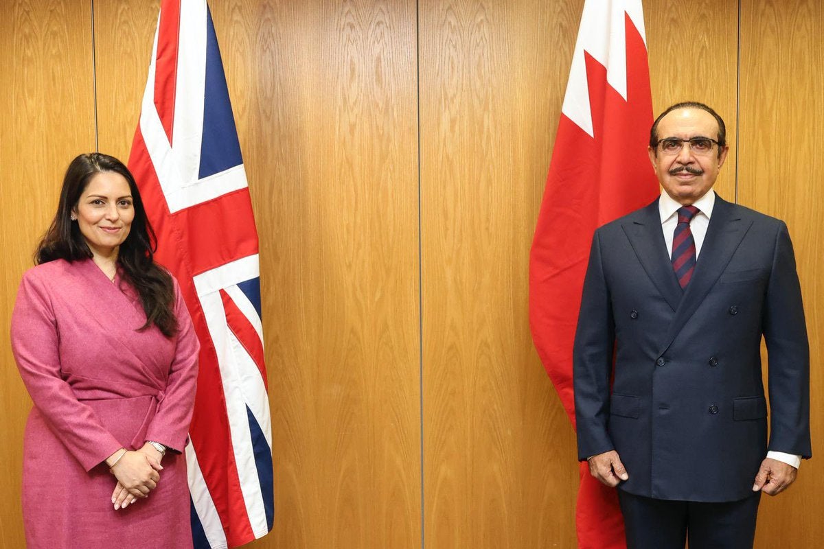Revealed Priti Patel S Links To Bahrain Minister Blamed For Torture Of Political Prisoners The Independent