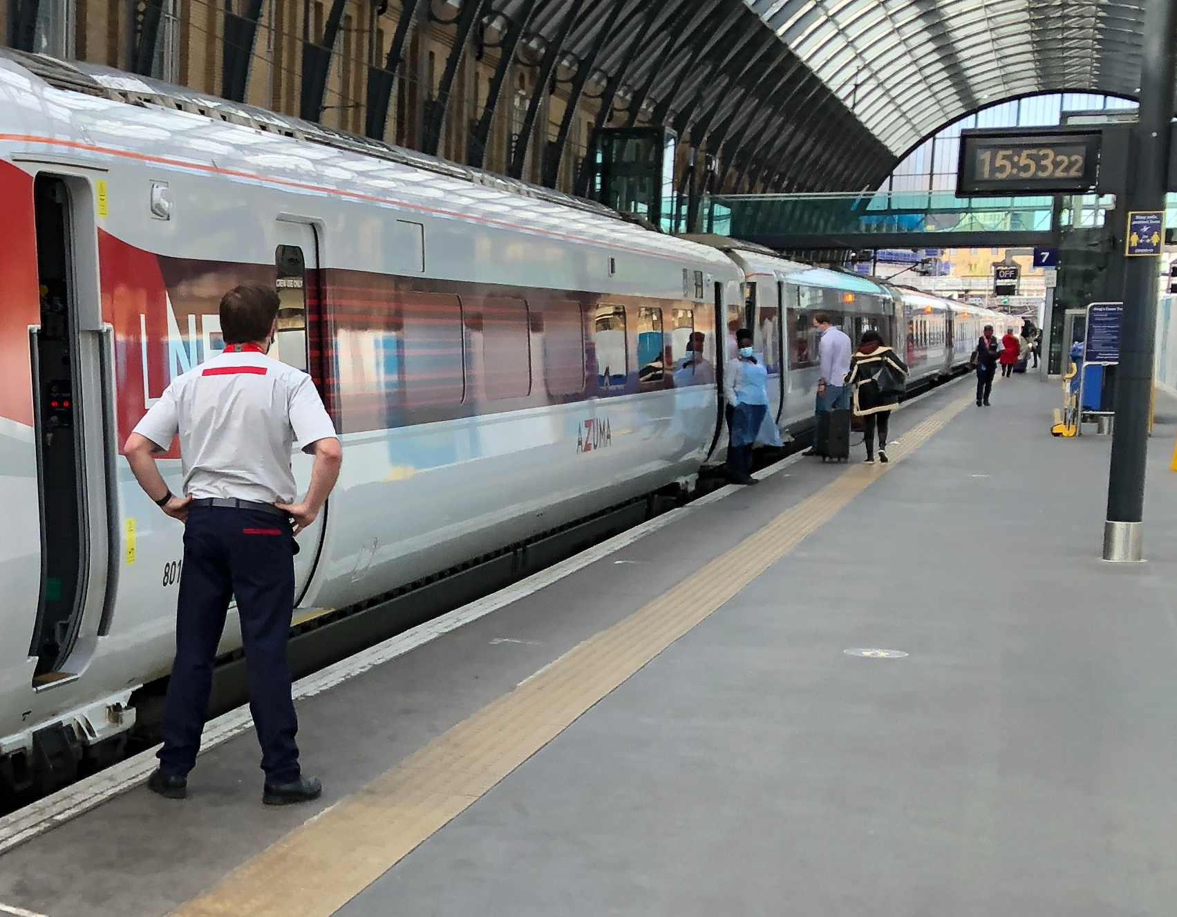 All aboard: LNER Azuma train at King’s Cross station in London