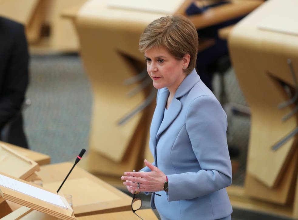 First minister Nicola Sturgeon