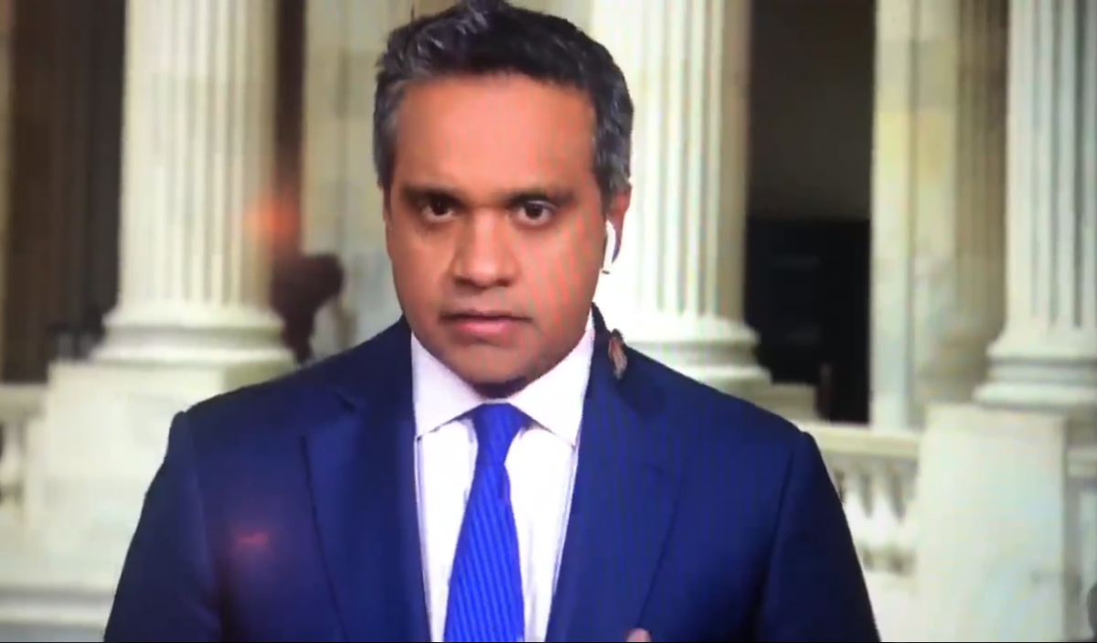 Cicada filmed crawling onto CNN journalist Manu Raju, shocking viewers | The Independent