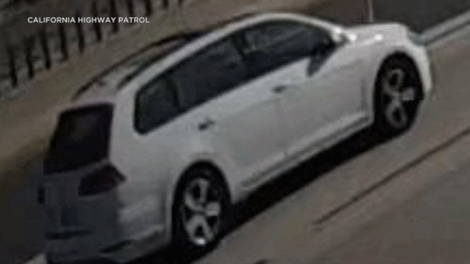 The vehicle allegedly driven by the suspects in the shooting death of 6-year-old Aiden Leos