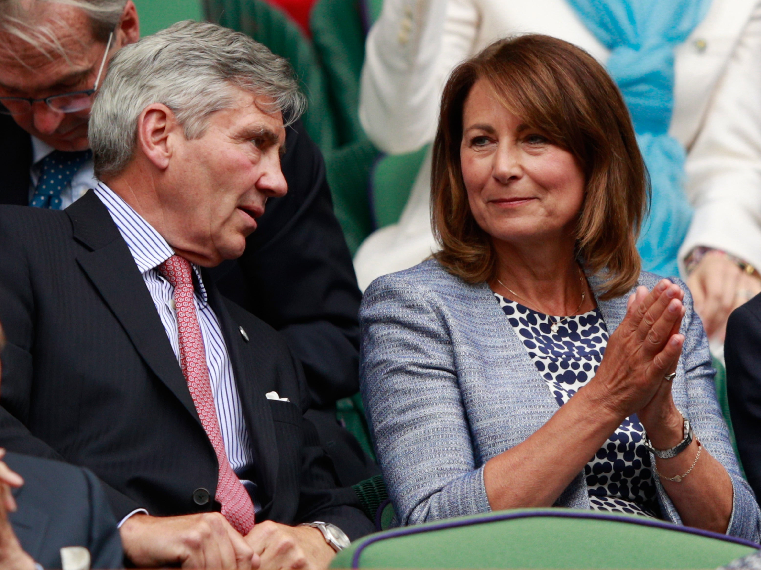 Michael and Carole Middleton at the Wimbledon Lawn Tennis Championships in 2016