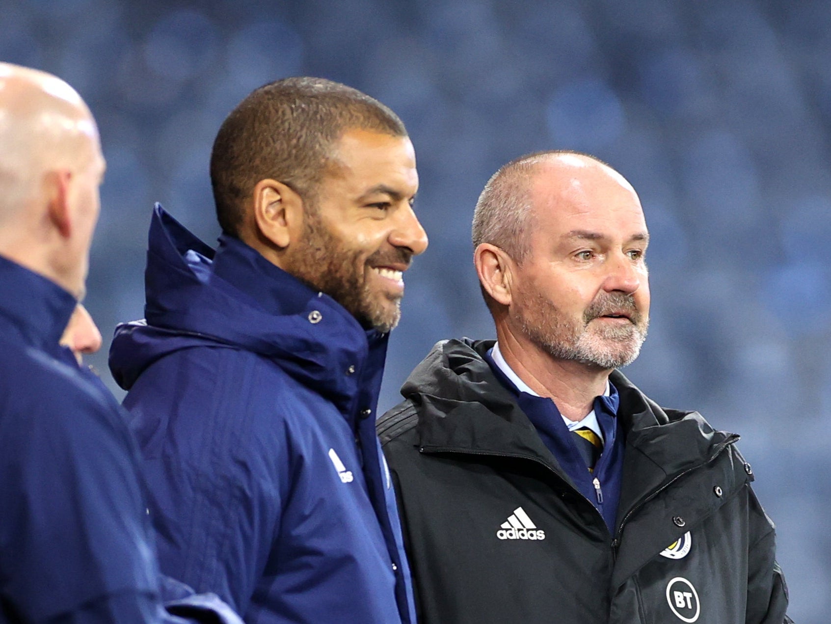 Time management important aspect of Euro campaign says Scotland assistant Steven Reid (centre)