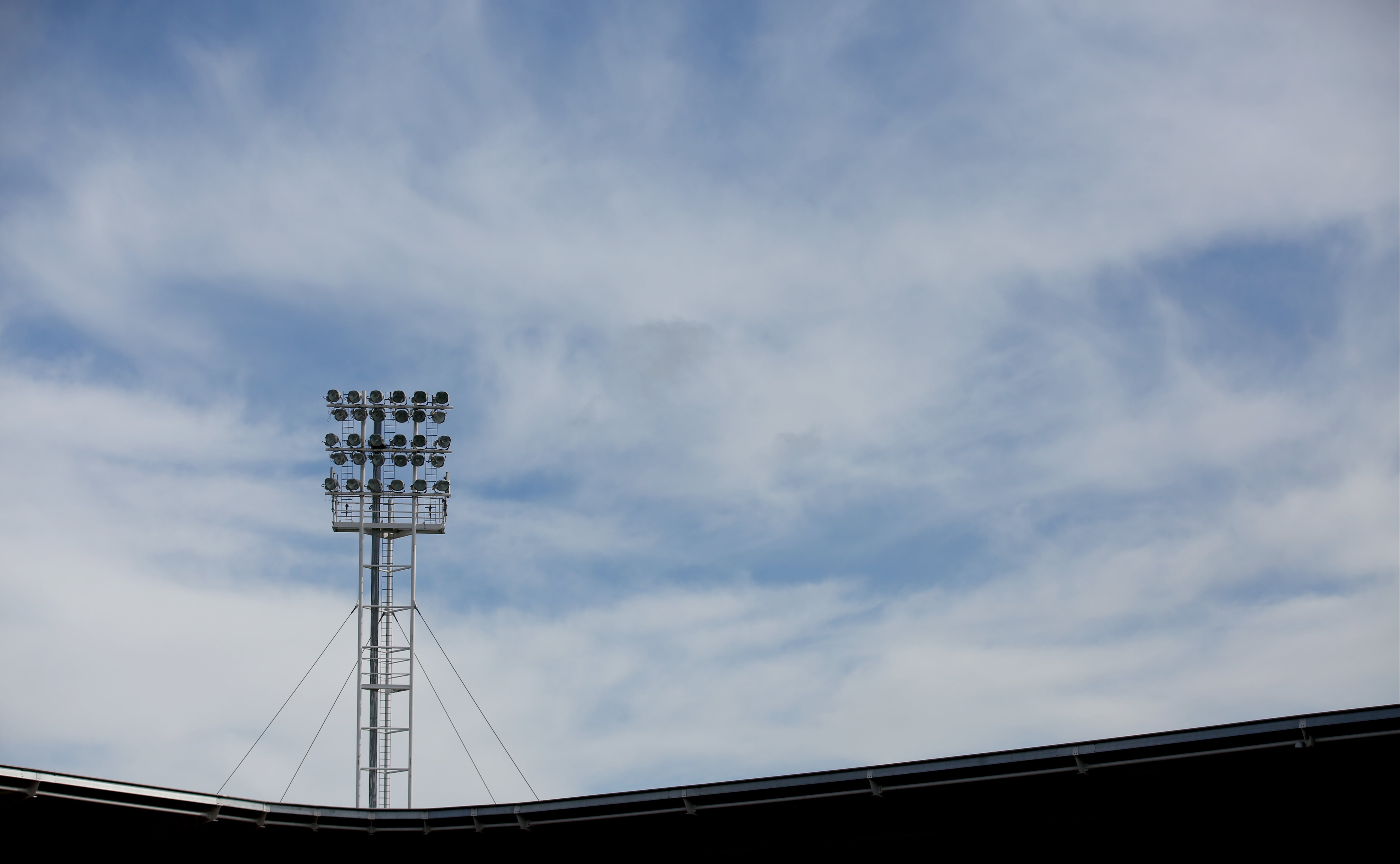 A general view of floodlights