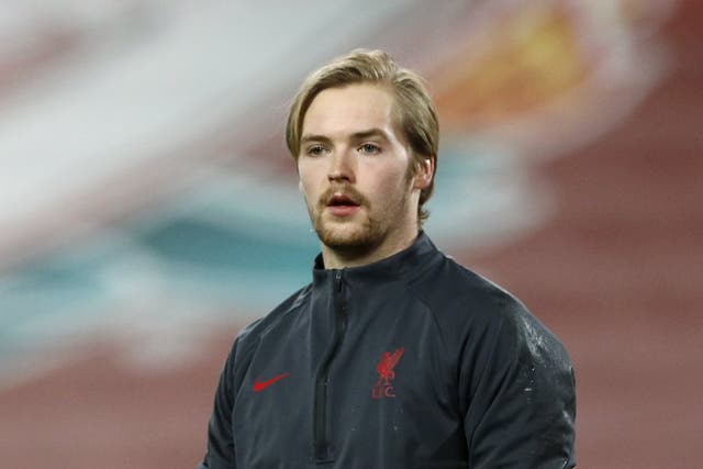 <p>Caoimhin Kelleher has not featured much for Liverpool</p>