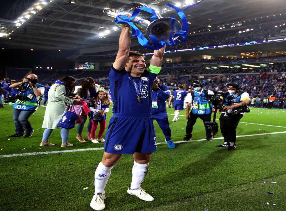 It Is Amazing Cesar Azpilicueta Elated To Lift First Trophy As Chelsea Captain The Independent