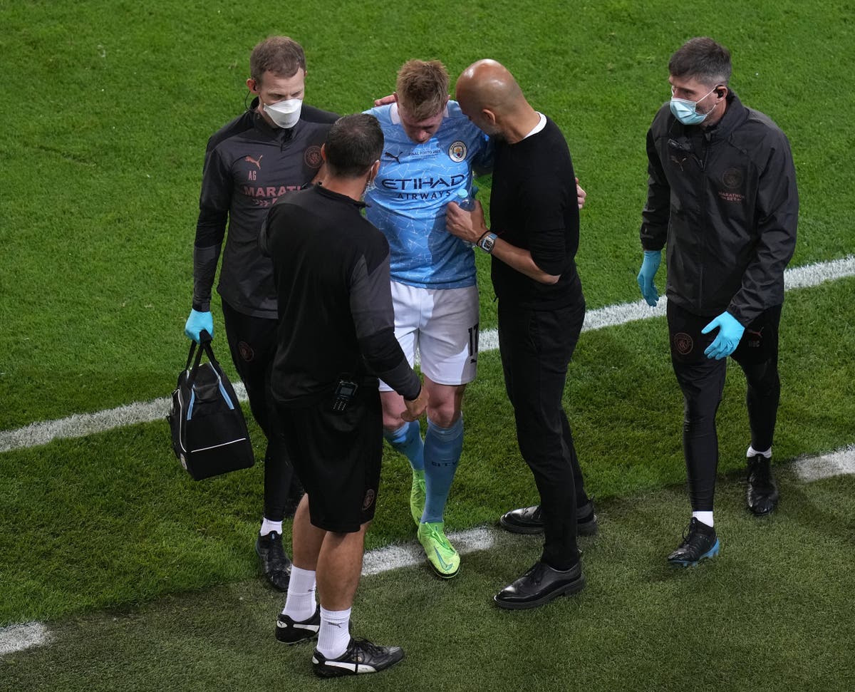 Kevin De Bruyne leaves hospital with fractured nose and eye socket Kevin De Bruyne leaves hospital with fractured nose and eye socket