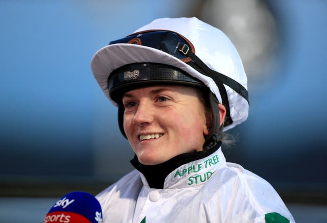 <p>Hollie Doyle after her victory on Sherbet Lemon in the Ladbrokes Home Of The Odds Boost Fillies’ Novice Stakes at Newcastle</p>