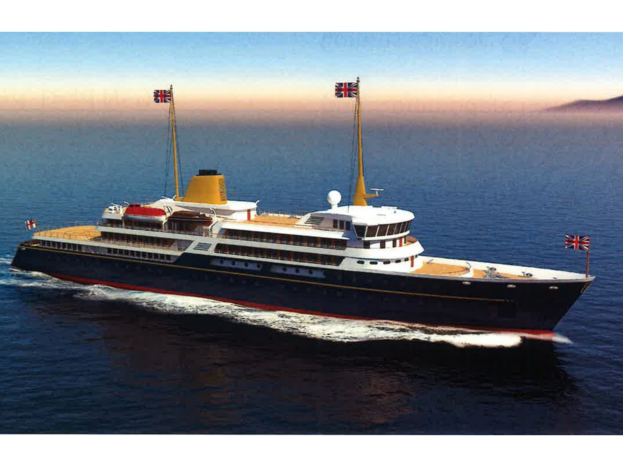 Government wants new flagship to be built in UK (Pictured: Artist’s impression)