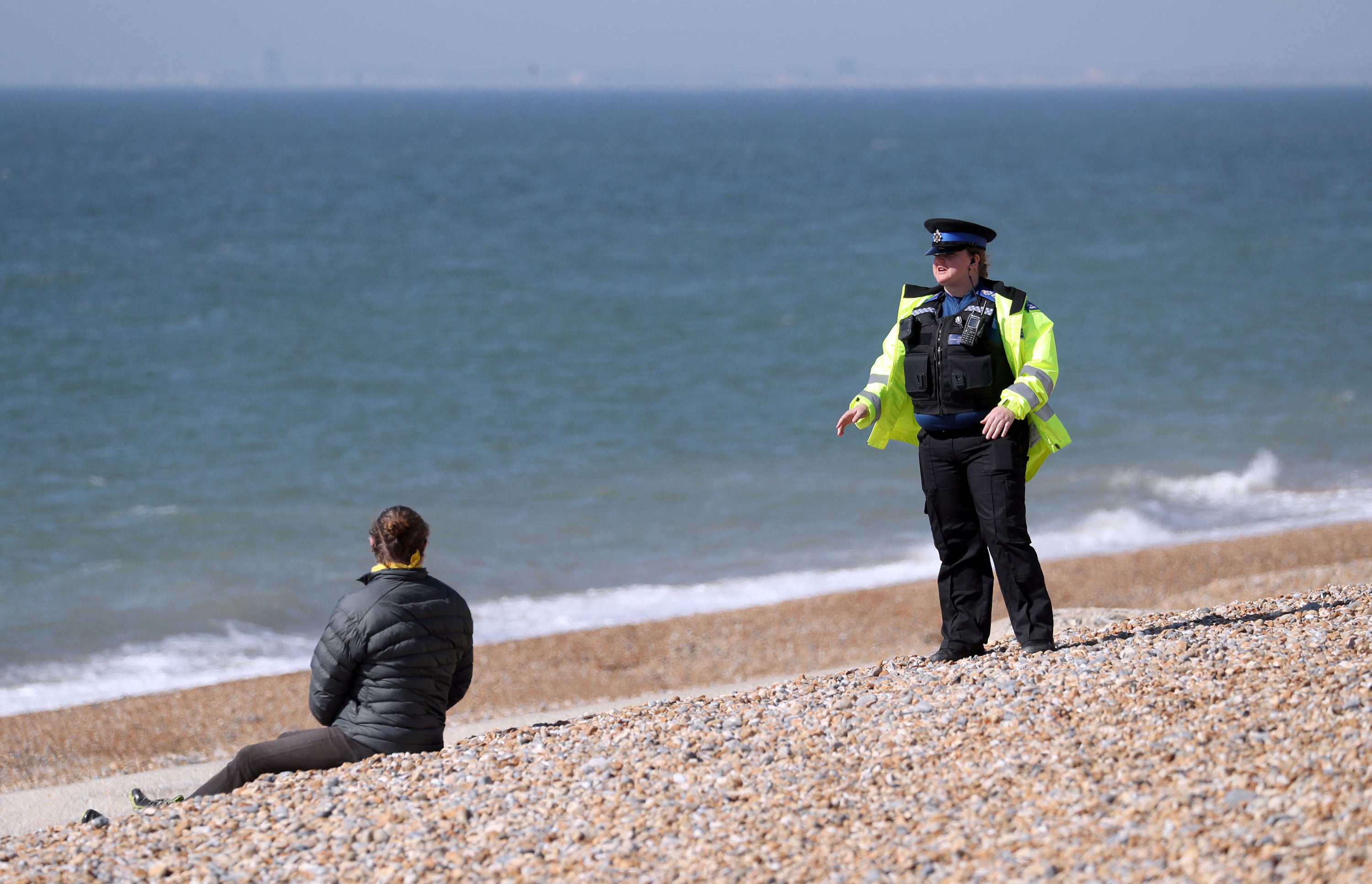 FILE IMAGE: Representative image of UK police at a beach