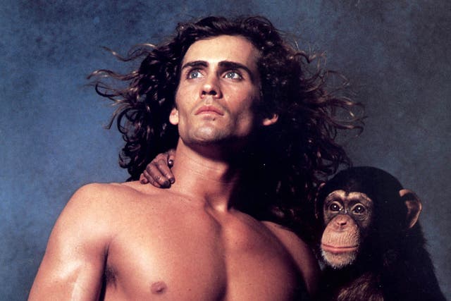 <p>Joe Lara in a promotional image for Tarzan in Manhattan</p>