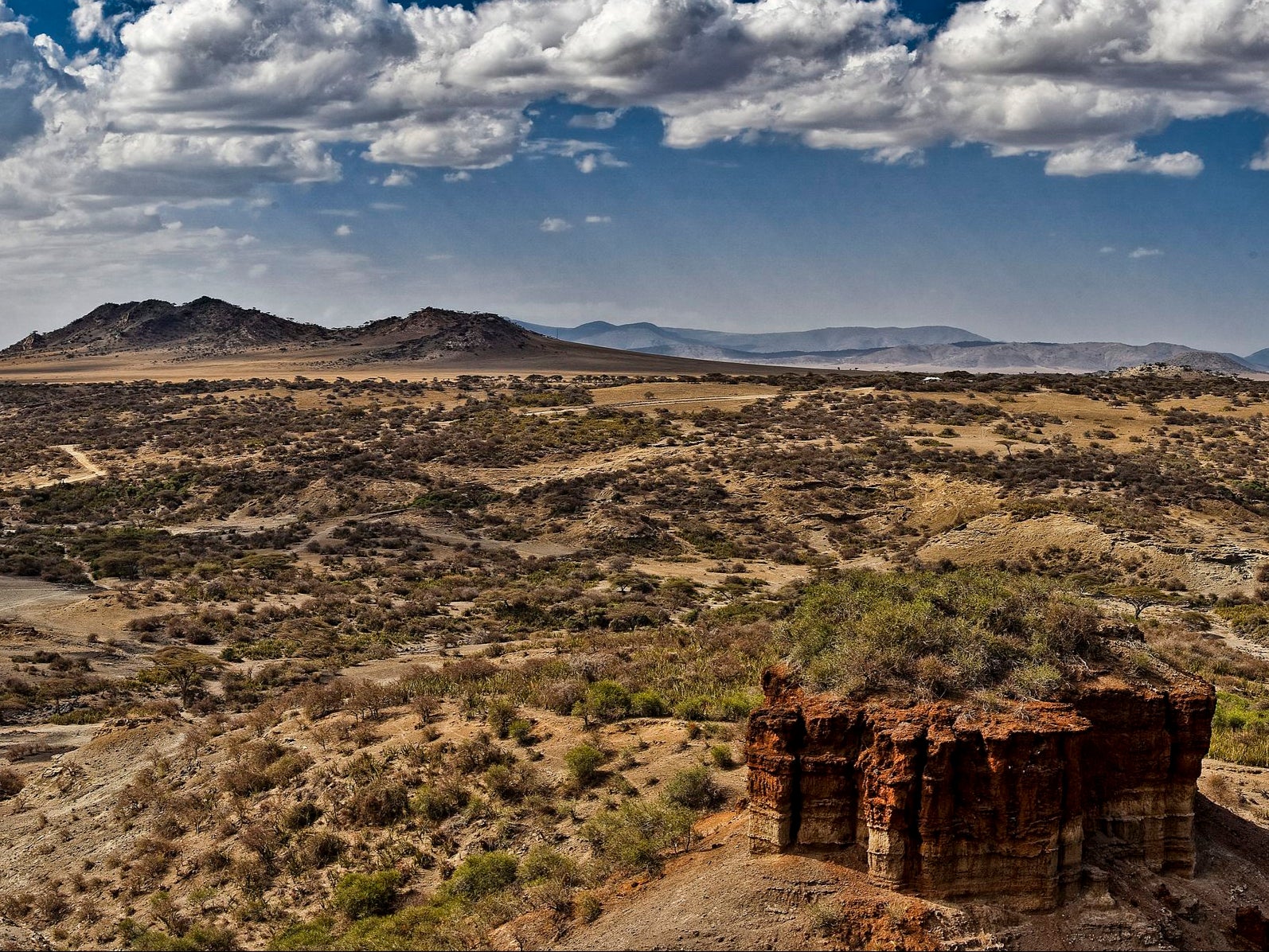 Olduvai Gorge, Tanzania, where Homo habilis became the first ancient human species to develop sophisticated stone tool technology