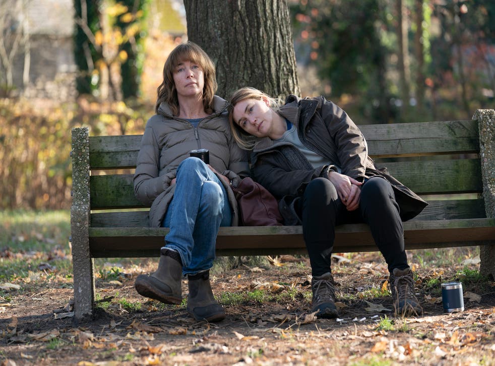 <p>Julianne Nicholson and Kate Winslet in a scene from 'Mare of Easttown’.</p>