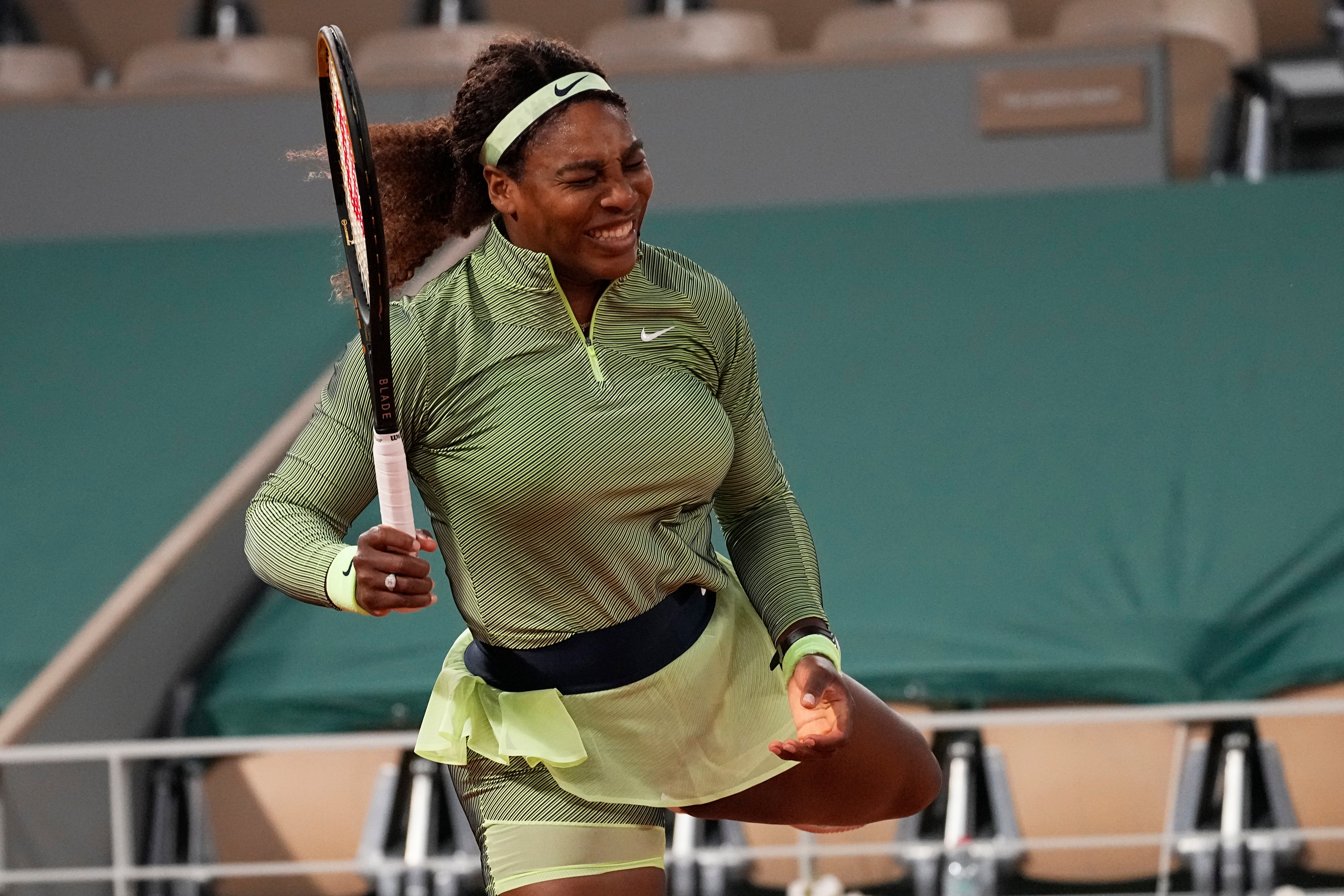 Serena Williams had some tricky moments against Irina-Camelia Begu