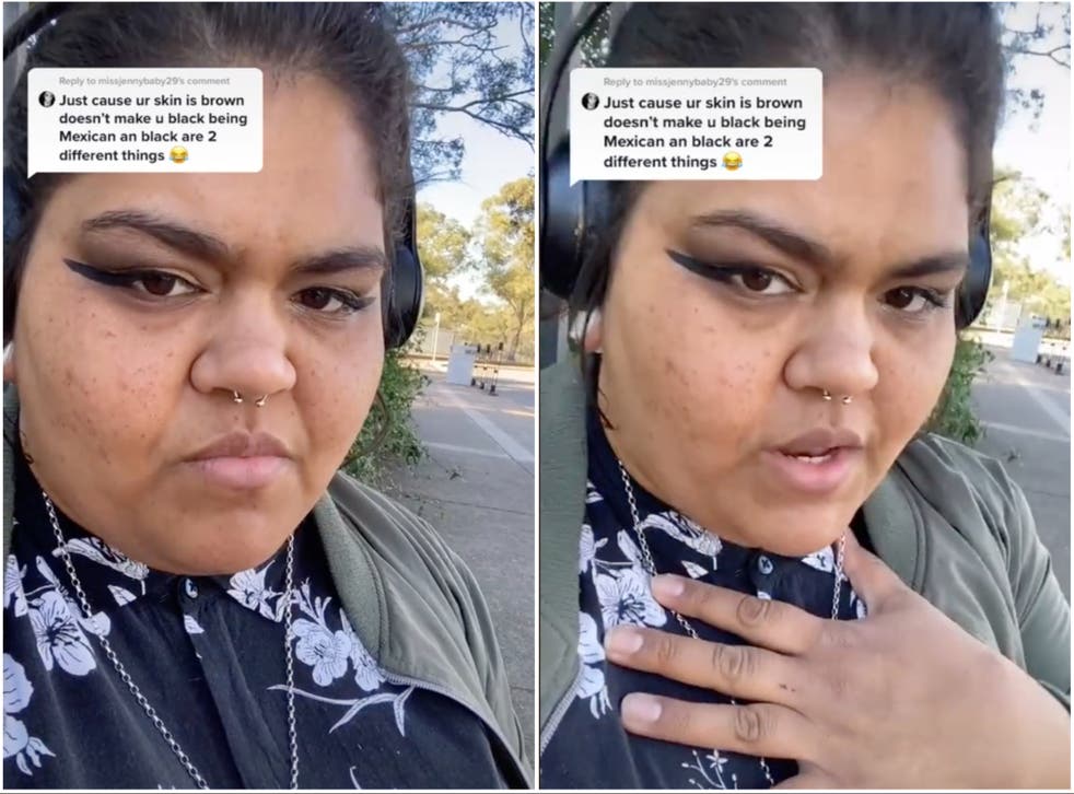 overlap solopgang Martyr Australian Aboriginal woman explains that she's Black not 'Mexican' after  racist confusion on TikTok | indy100