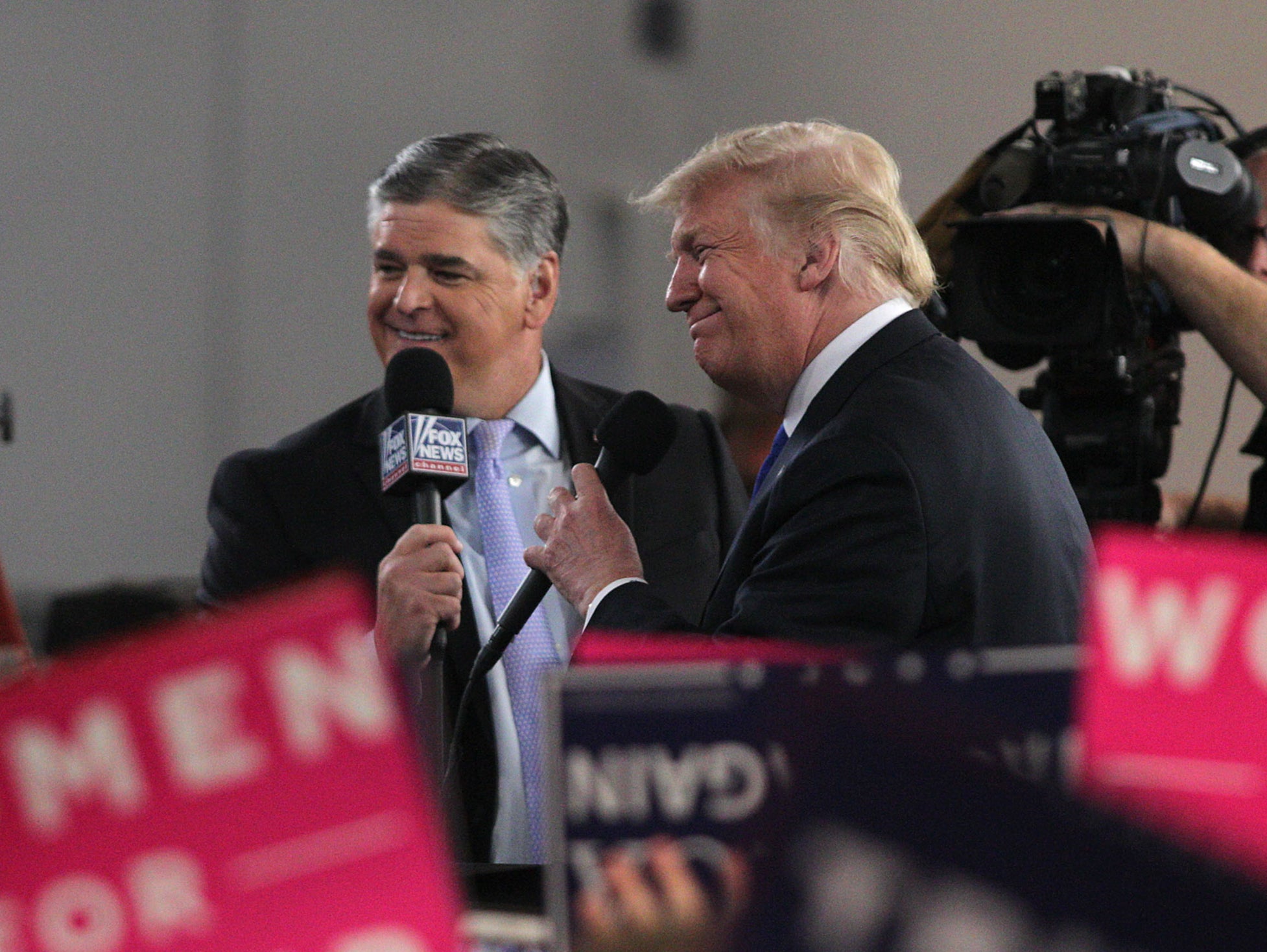 <p>Former president Donald Trump had an alleged ‘cable cabinet’ where he sought advice from Fox News hosts, particularly Sean Hannity</p>