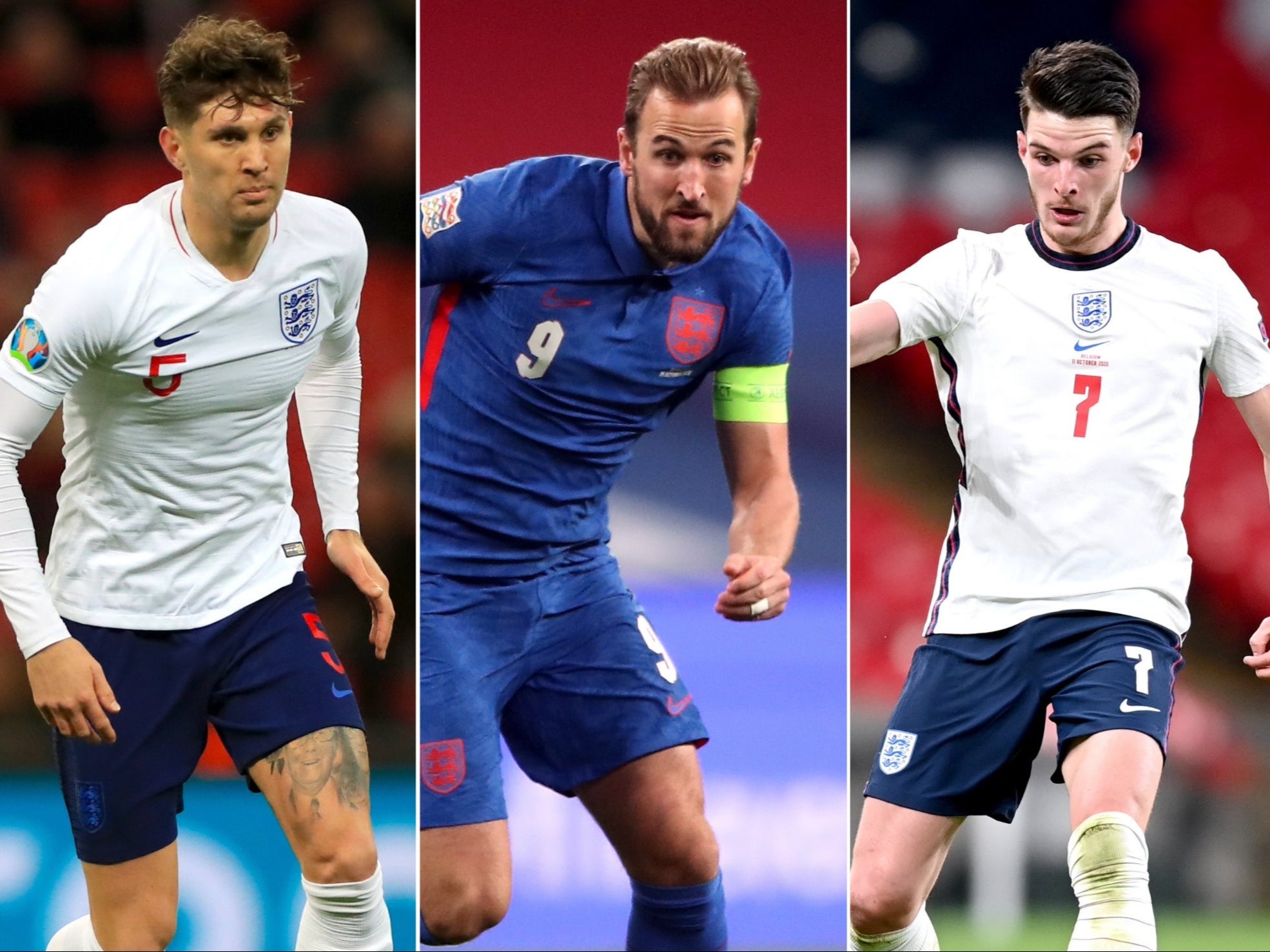 John Stones, Harry Kane and Declan Rice will all be aiming to start England's Euro 2020 campaign with a bang