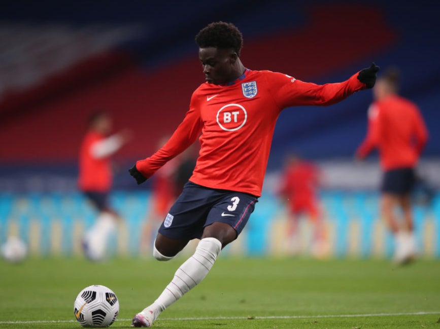 Bukayo Saka has been included in England’s squad
